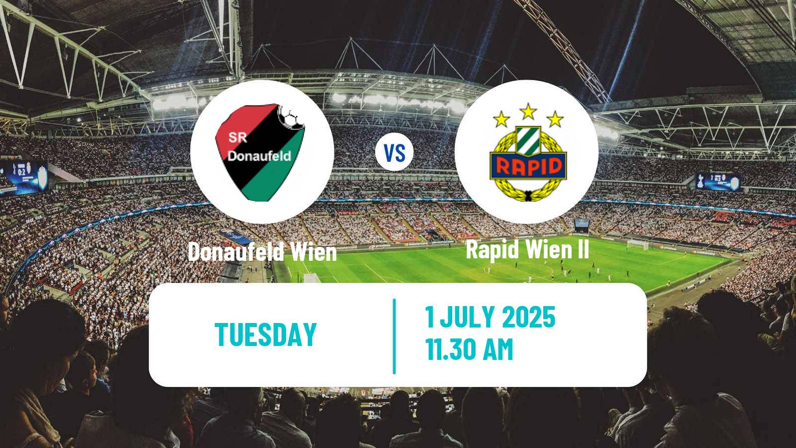 Soccer Club Friendly Donaufeld Wien - Rapid Wien II