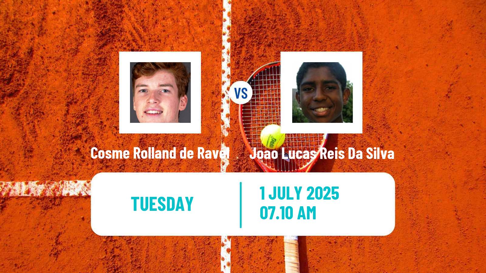 Tennis Troyes Challenger Men Cosme Rolland de Ravel - Joao Lucas Reis Da Silva