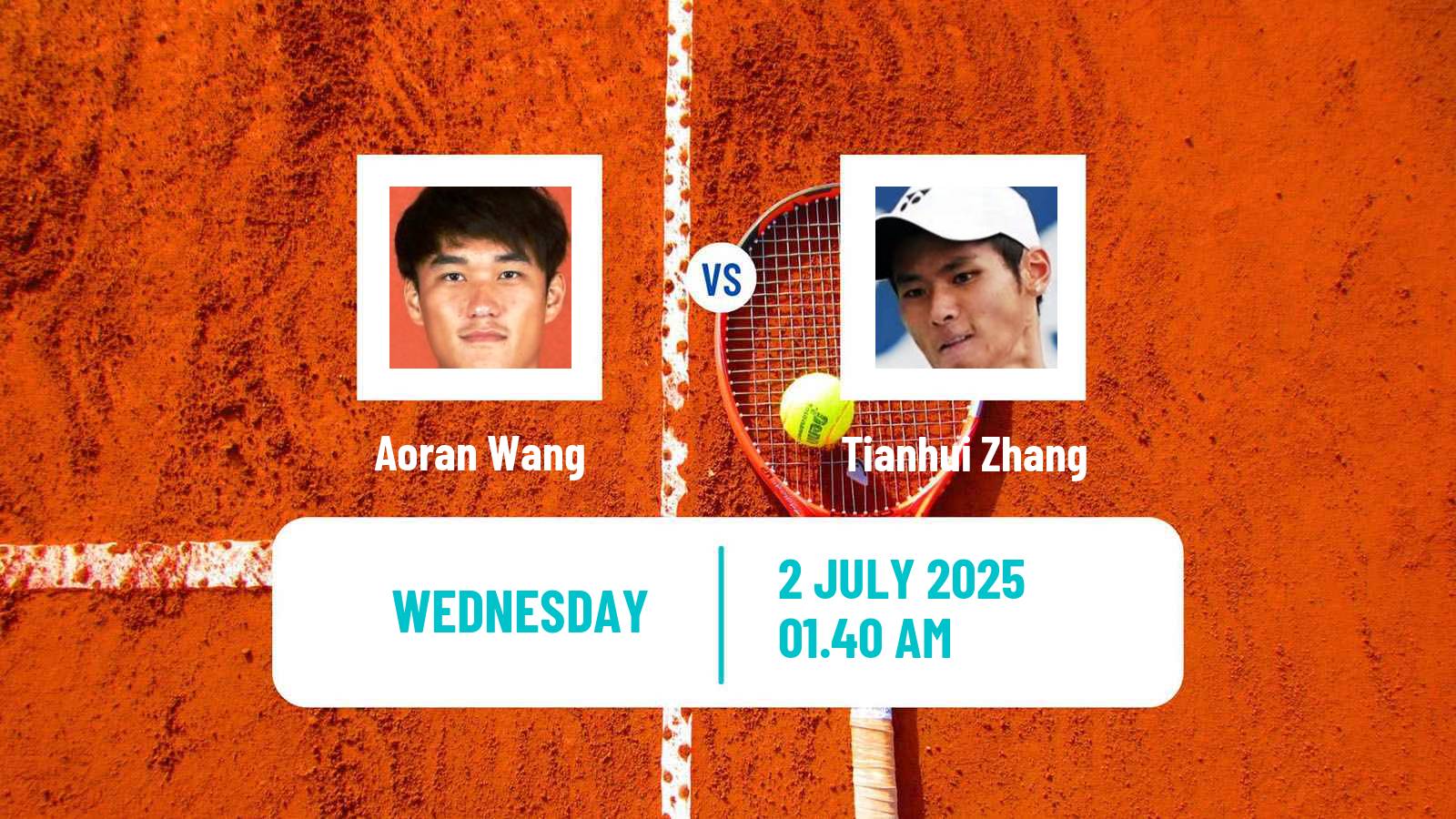 Tennis ITF M15 Maanshan 4 Men Aoran Wang - Tianhui Zhang