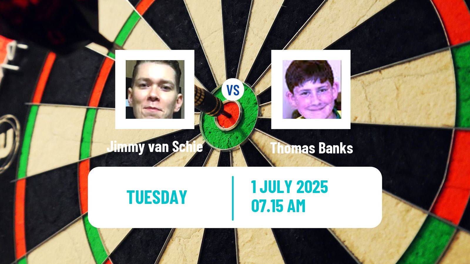 Darts Modus Super Series Jimmy van Schie - Thomas Banks