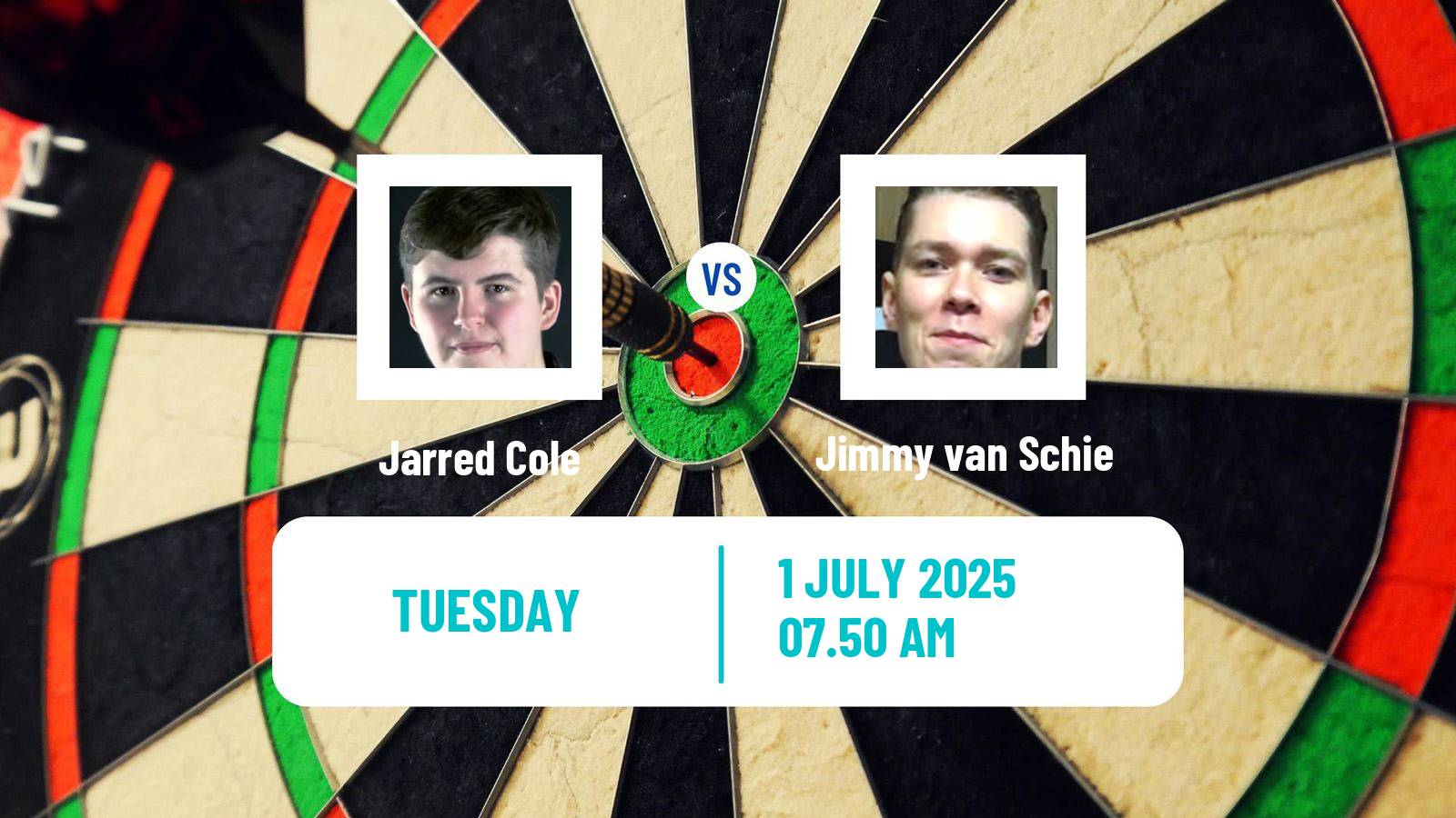 Darts Modus Super Series Jarred Cole - Jimmy van Schie