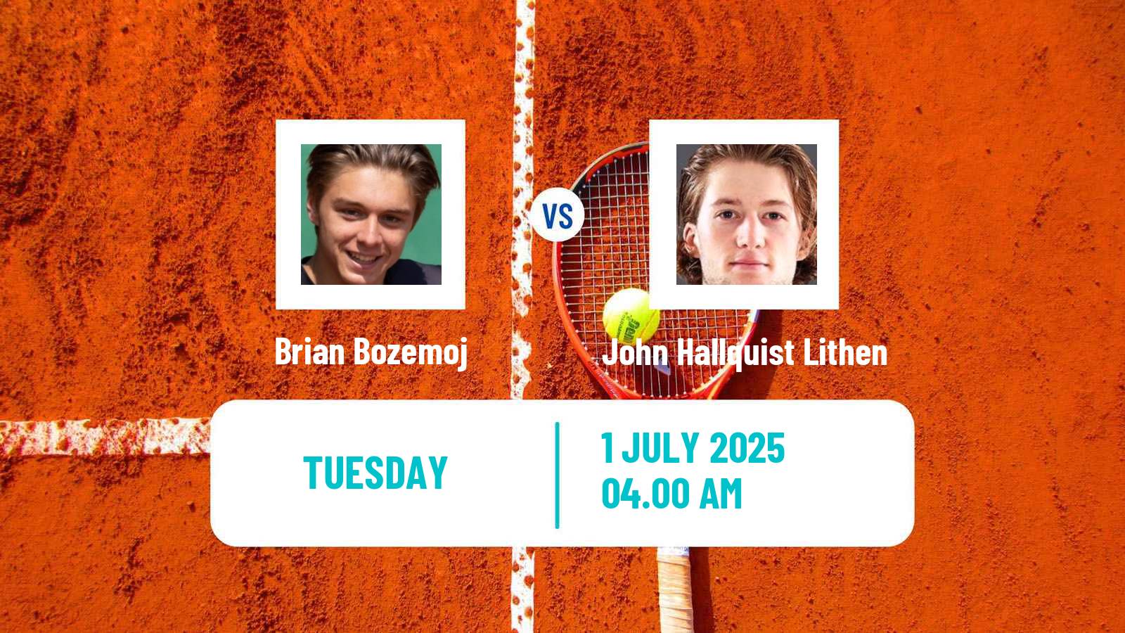 Tennis ITF M15 Amstelveen Men Brian Bozemoj - John Hallquist Lithen