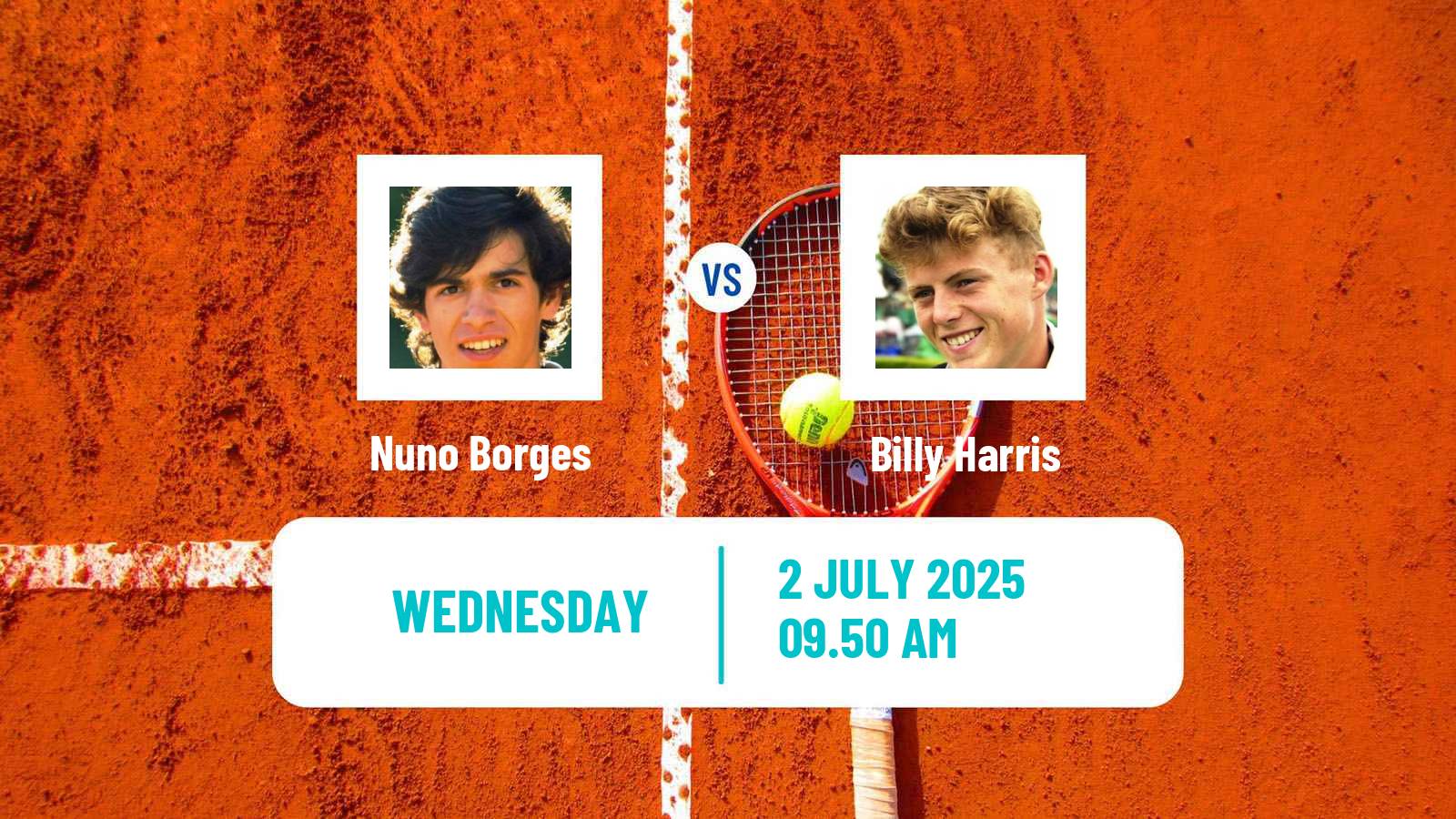 Tennis ATP Wimbledon Nuno Borges - Billy Harris