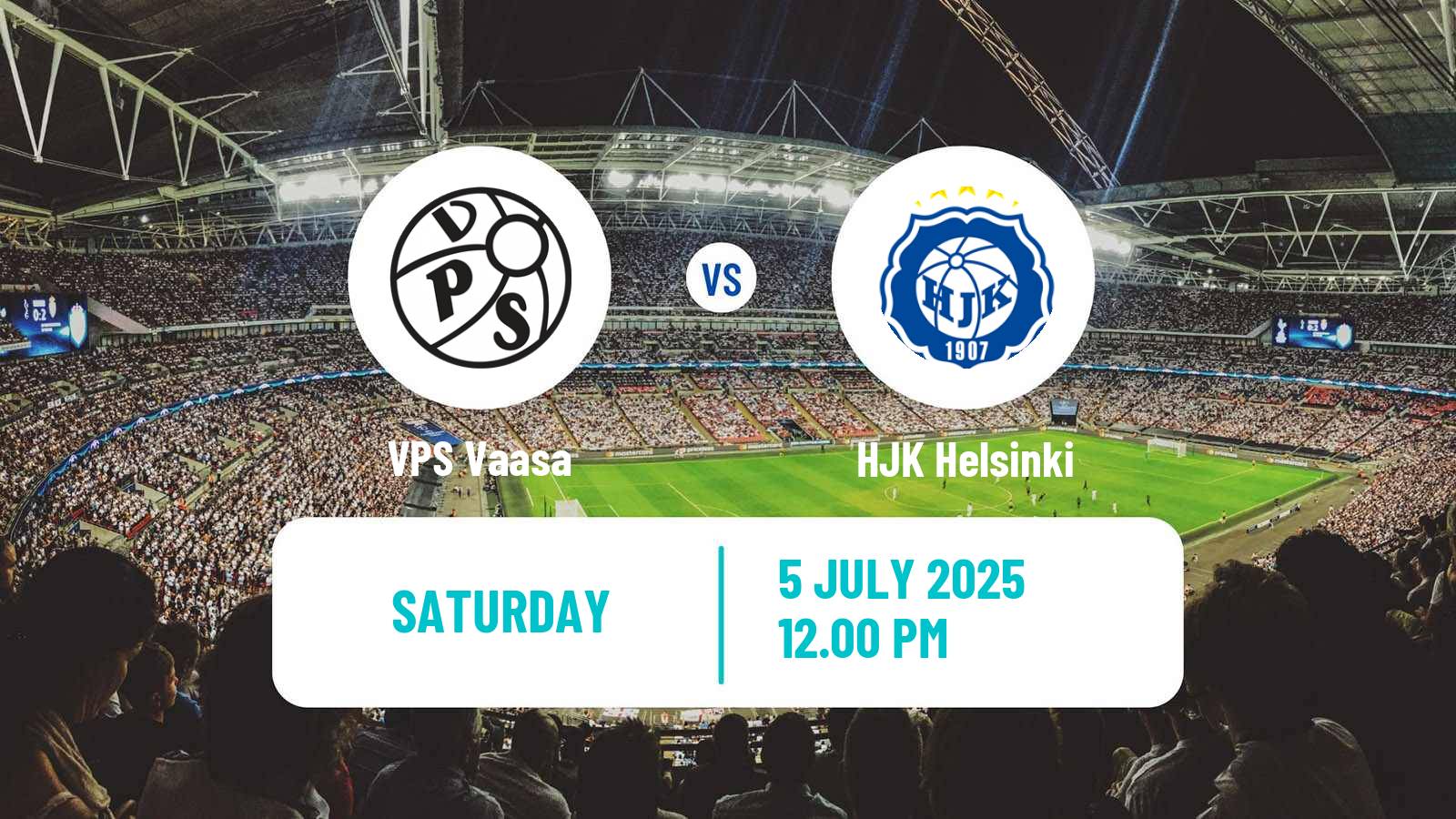 Soccer Finnish Veikkausliiga VPS Vaasa - HJK