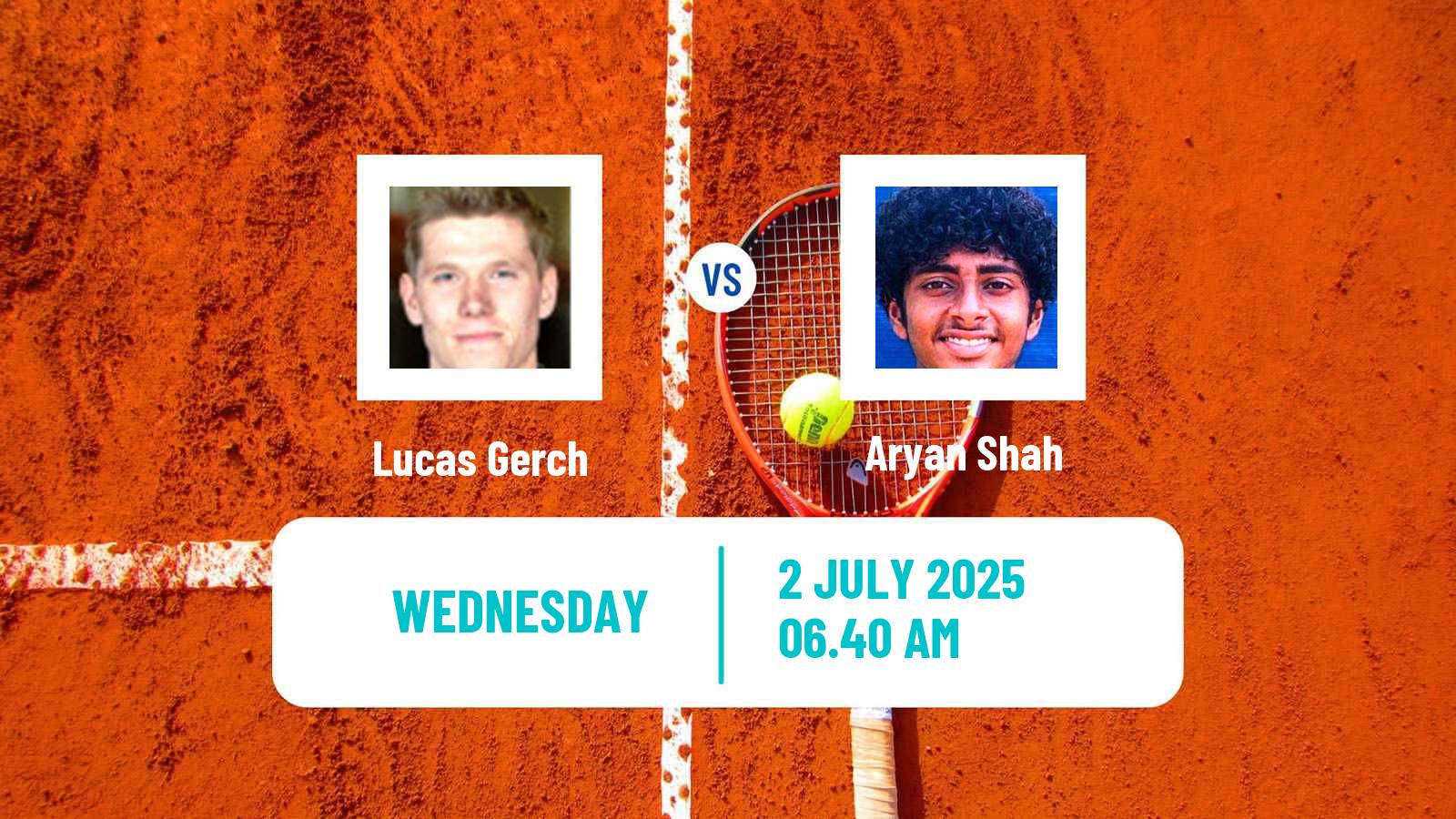 Tennis ITF M25 Marburg Men Lucas Gerch - Aryan Shah