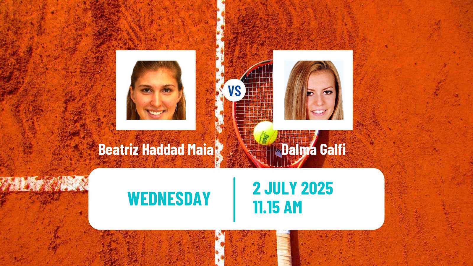 Tennis WTA Wimbledon Beatriz Haddad Maia - Dalma Galfi
