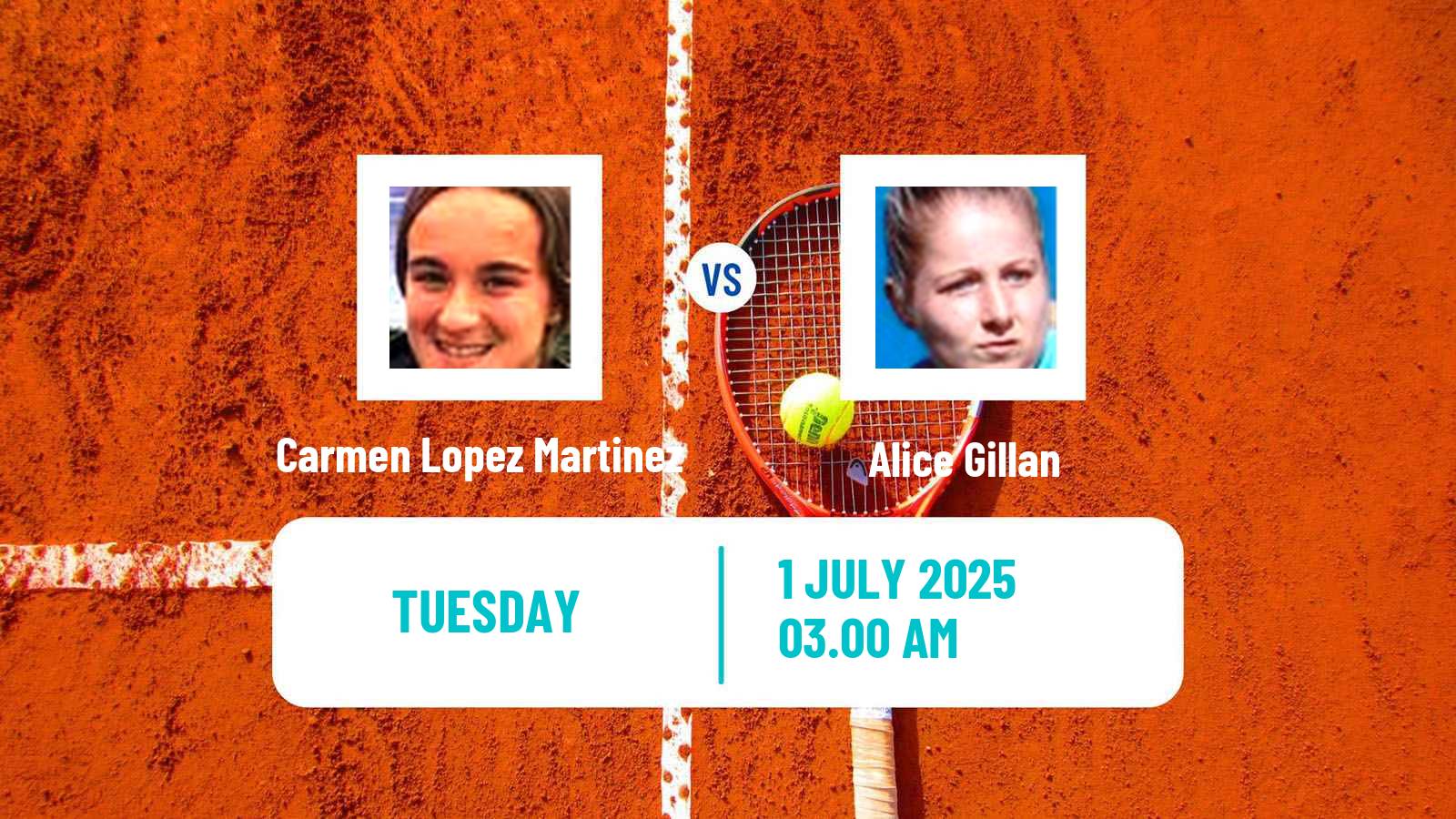 Tennis ITF W15 Bissy Chambery Women Carmen Lopez Martinez - Alice Gillan