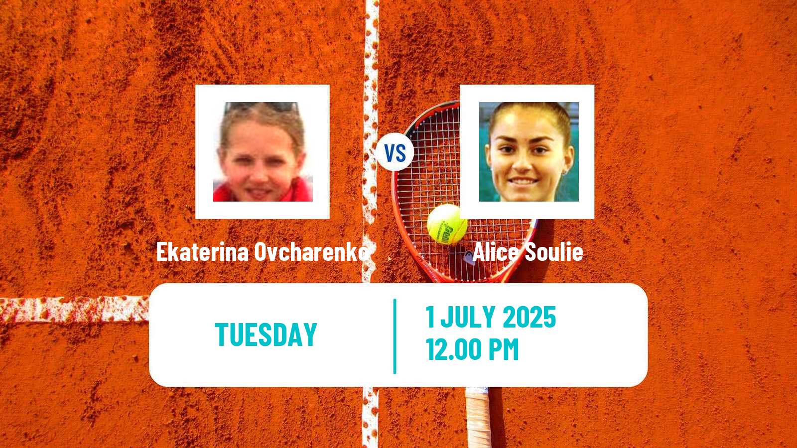 Tennis ITF W15 Bissy Chambery Women Ekaterina Ovcharenko - Alice Soulie