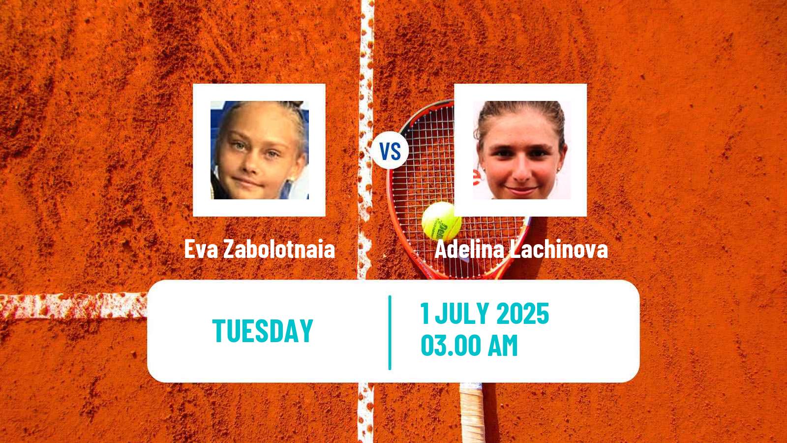 Tennis ITF W15 Kayseri 6 Women Eva Zabolotnaia - Adelina Lachinova