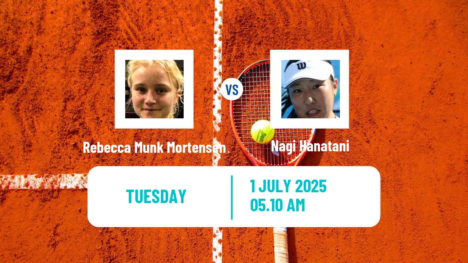 Tennis ITF W35 Amstelveen Women Rebecca Munk Mortensen - Nagi Hanatani