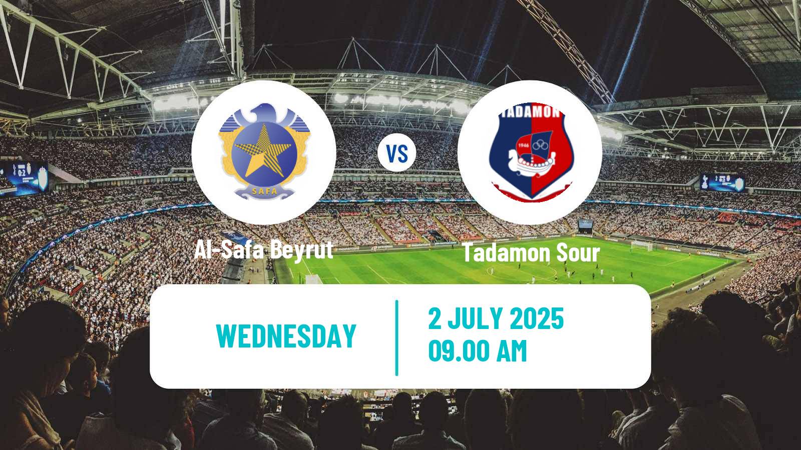 Football Lebanese Premier League Al-Safa Beyrut - Tadamon Sour