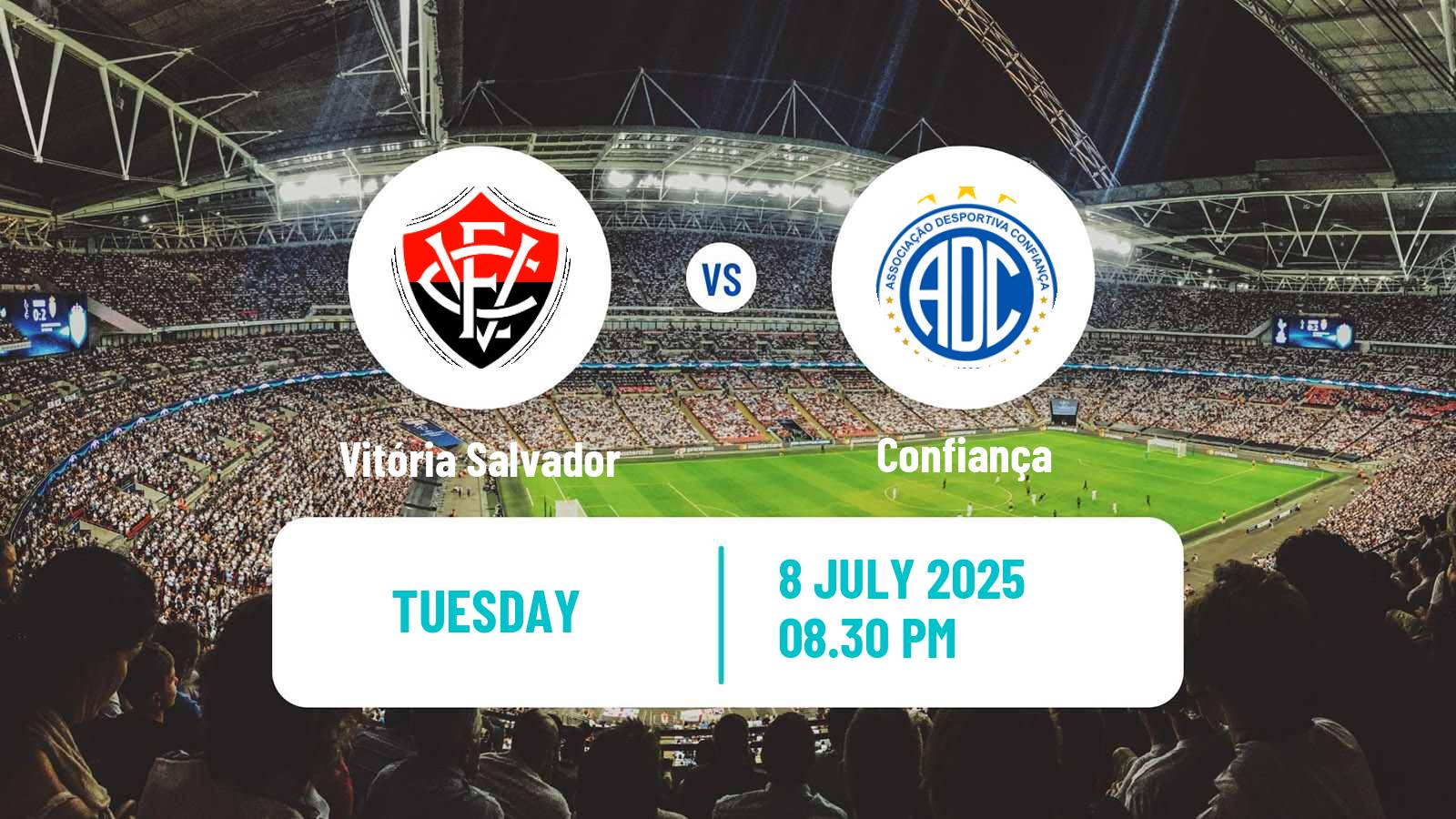 Soccer Brazilian Copa do Nordeste Vitória Salvador - Confiança