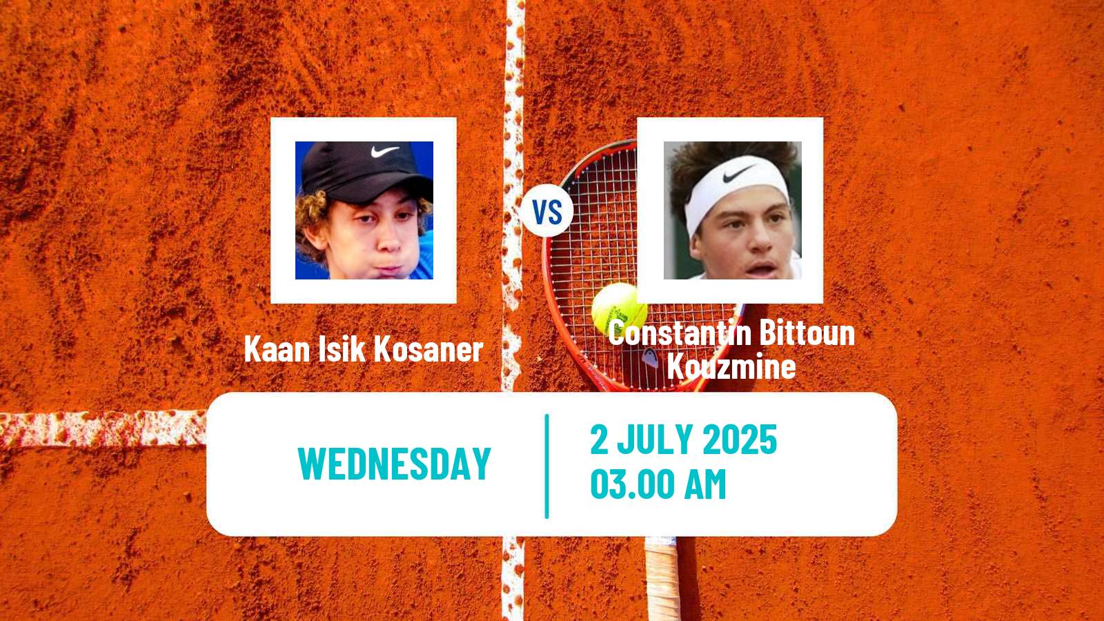 Tennis ITF M15 Kayseri 6 Men Kaan Isik Kosaner - Constantin Bittoun Kouzmine