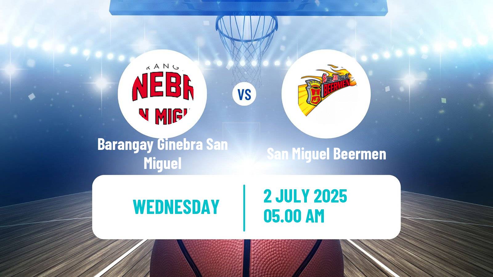 Basketball Philippines Cup Barangay Ginebra San Miguel - San Miguel Beermen