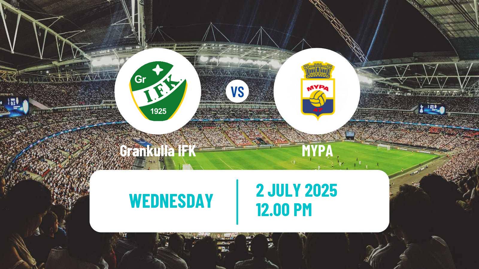 Soccer Finnish Kakkonen Group A Grankulla IFK - MYPA