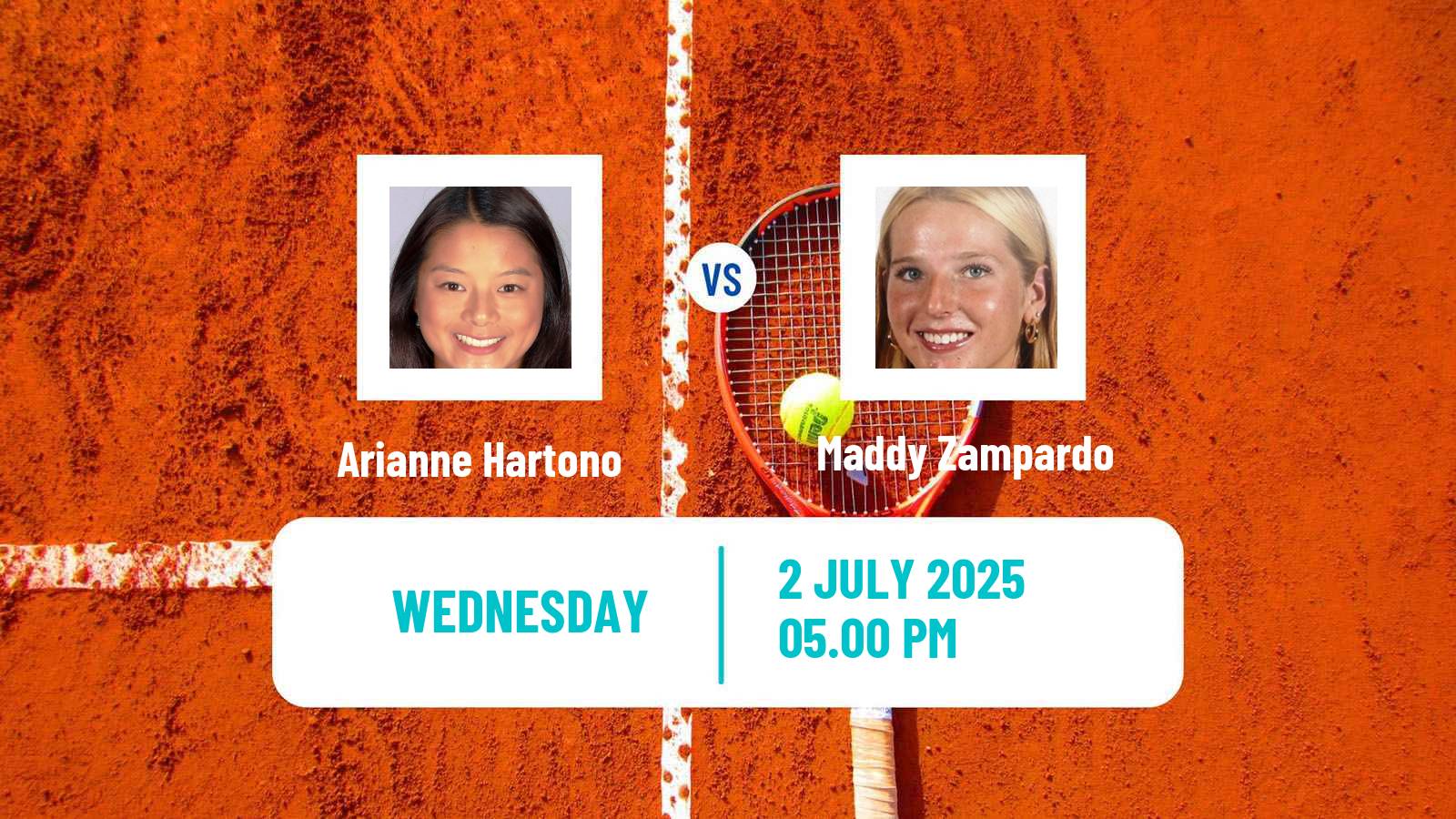Tennis ITF W100 Cary Nc Women Arianne Hartono - Maddy Zampardo