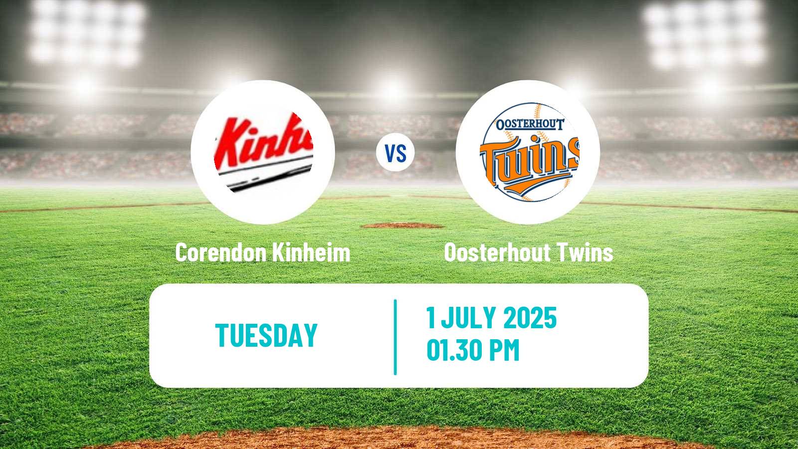 Baseball Dutch Hoofdklasse Baseball Corendon Kinheim - Oosterhout Twins