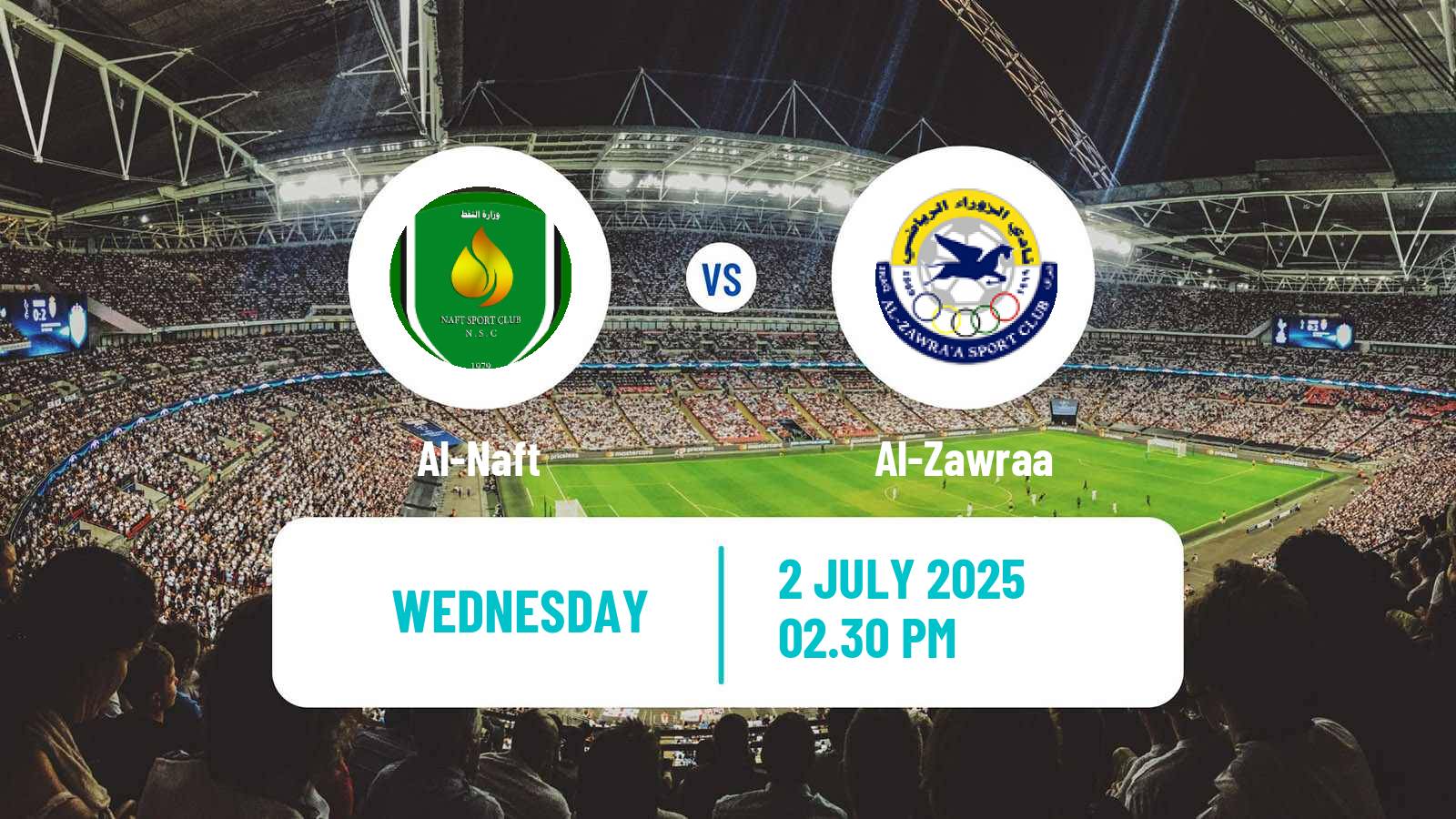Soccer Iraqi Premier League Al-Naft - Al-Zawraa