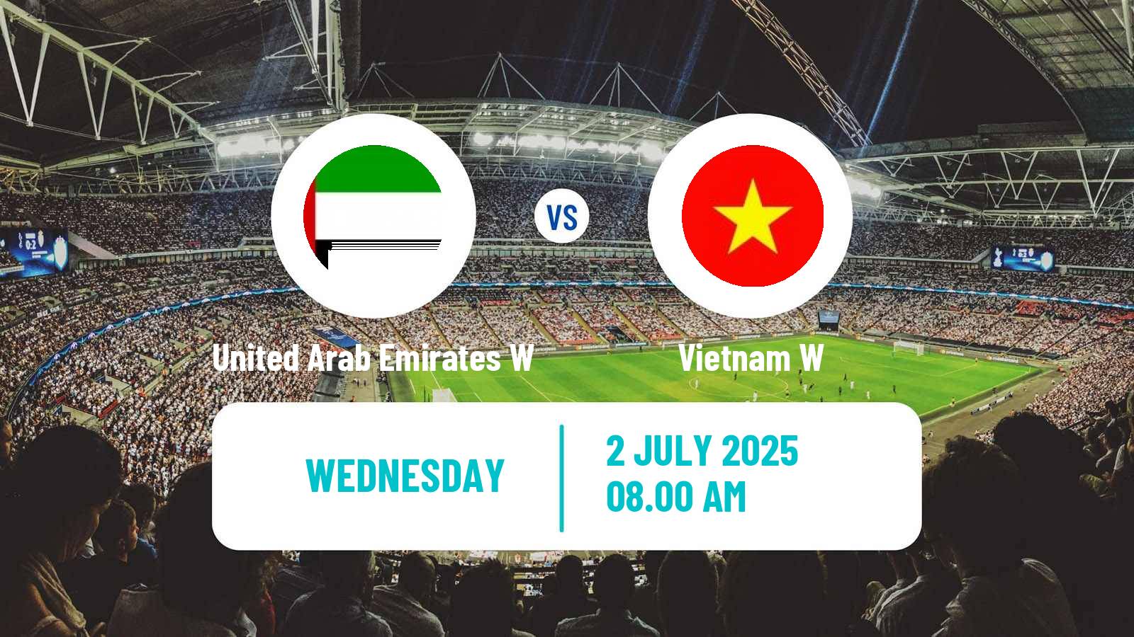 Soccer Asian Cup Women United Arab Emirates W - Vietnam W