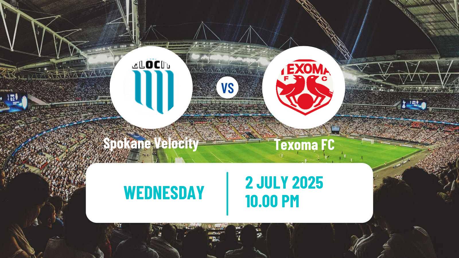 Soccer USL League One Spokane Velocity - Texoma