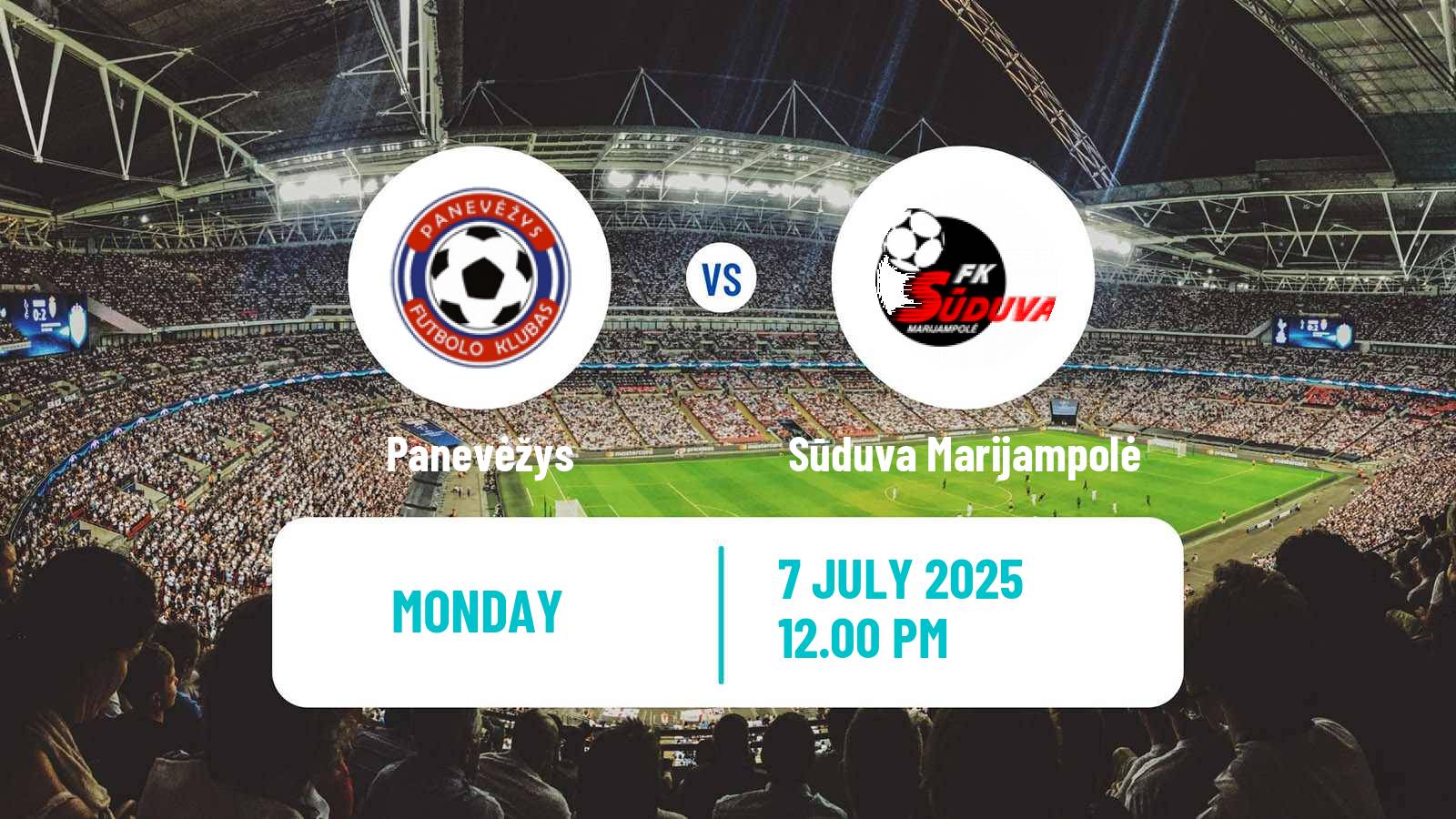 Soccer Lithuanian A Lyga Panevėžys - Sūduva Marijampolė