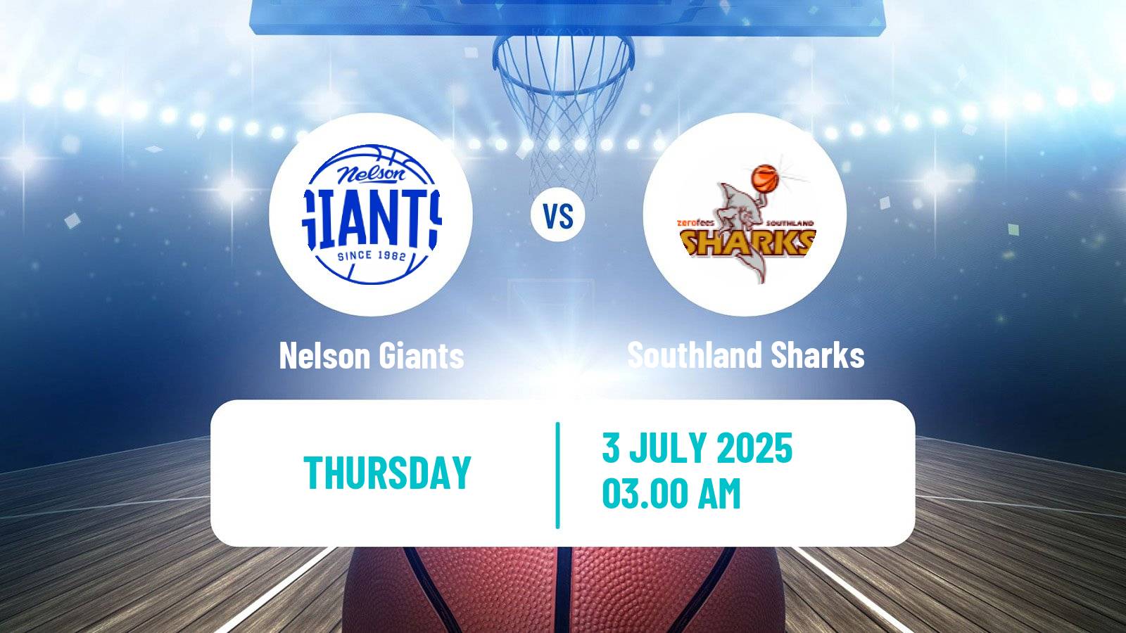 Basketball New Zealand NBL Nelson Giants - Southland Sharks