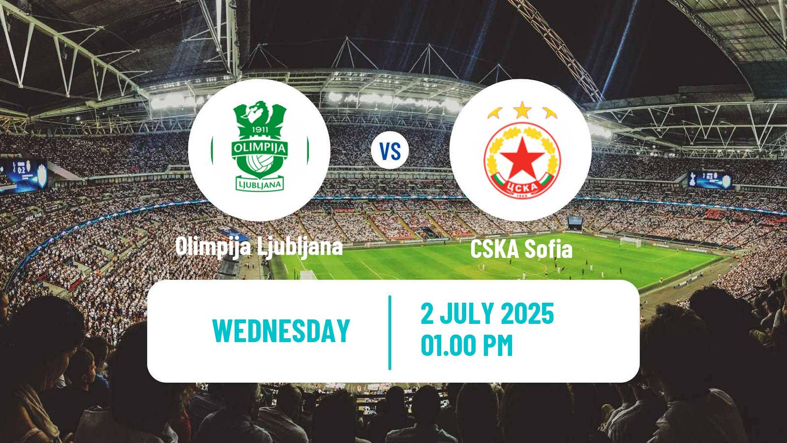 Soccer Club Friendly Olimpija Ljubljana - CSKA Sofia