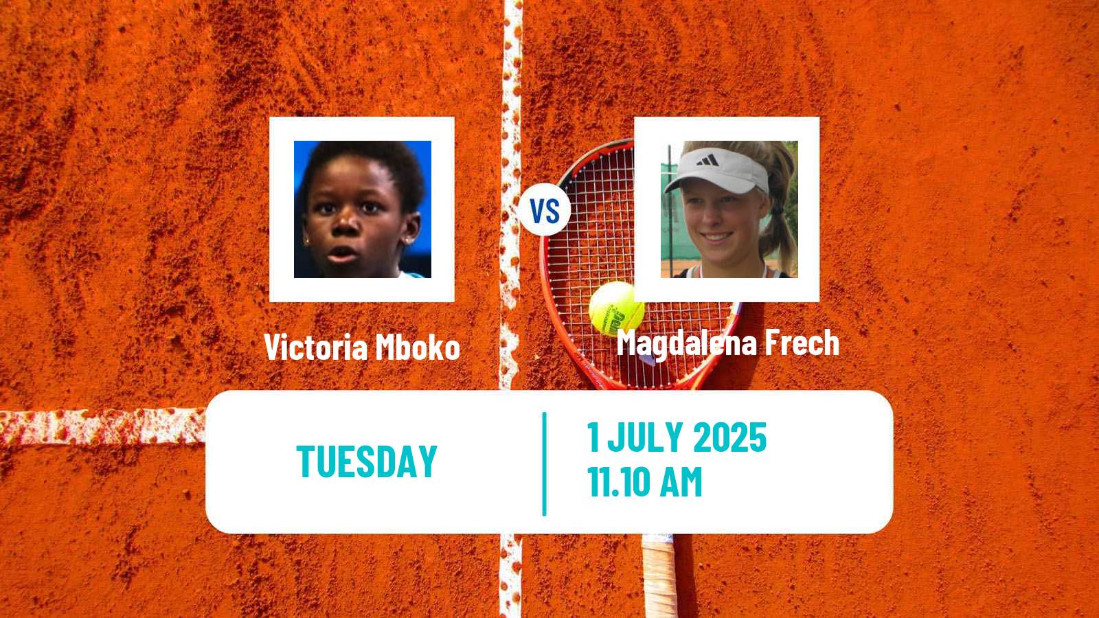 Tennis WTA Wimbledon Victoria Mboko - Magdalena Frech