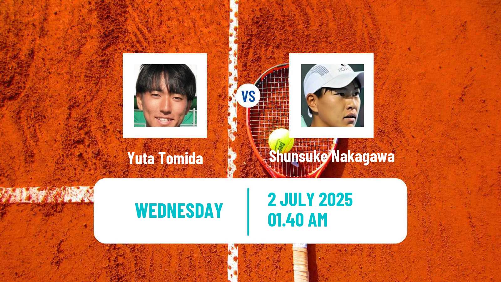 Tennis ITF M15 Tokyo Men Yuta Tomida - Shunsuke Nakagawa
