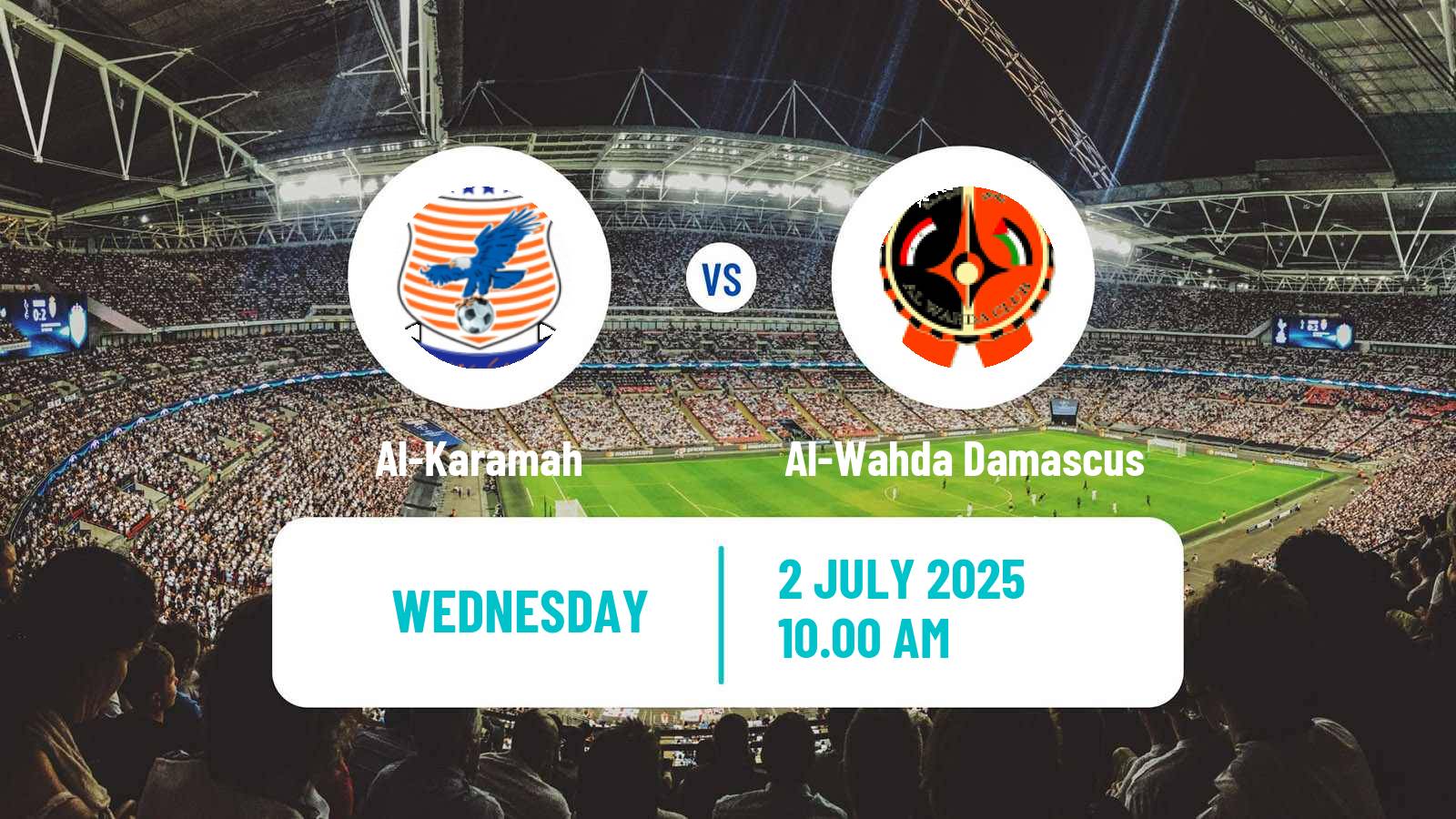 Soccer Syrian Premier League Al-Karamah - Al-Wahda Damascus