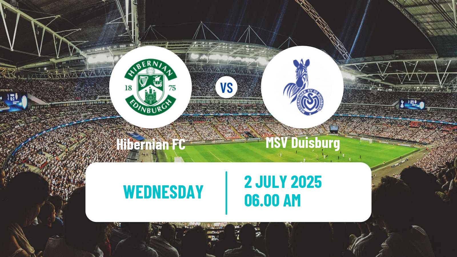 Soccer Club Friendly Hibernian - Duisburg