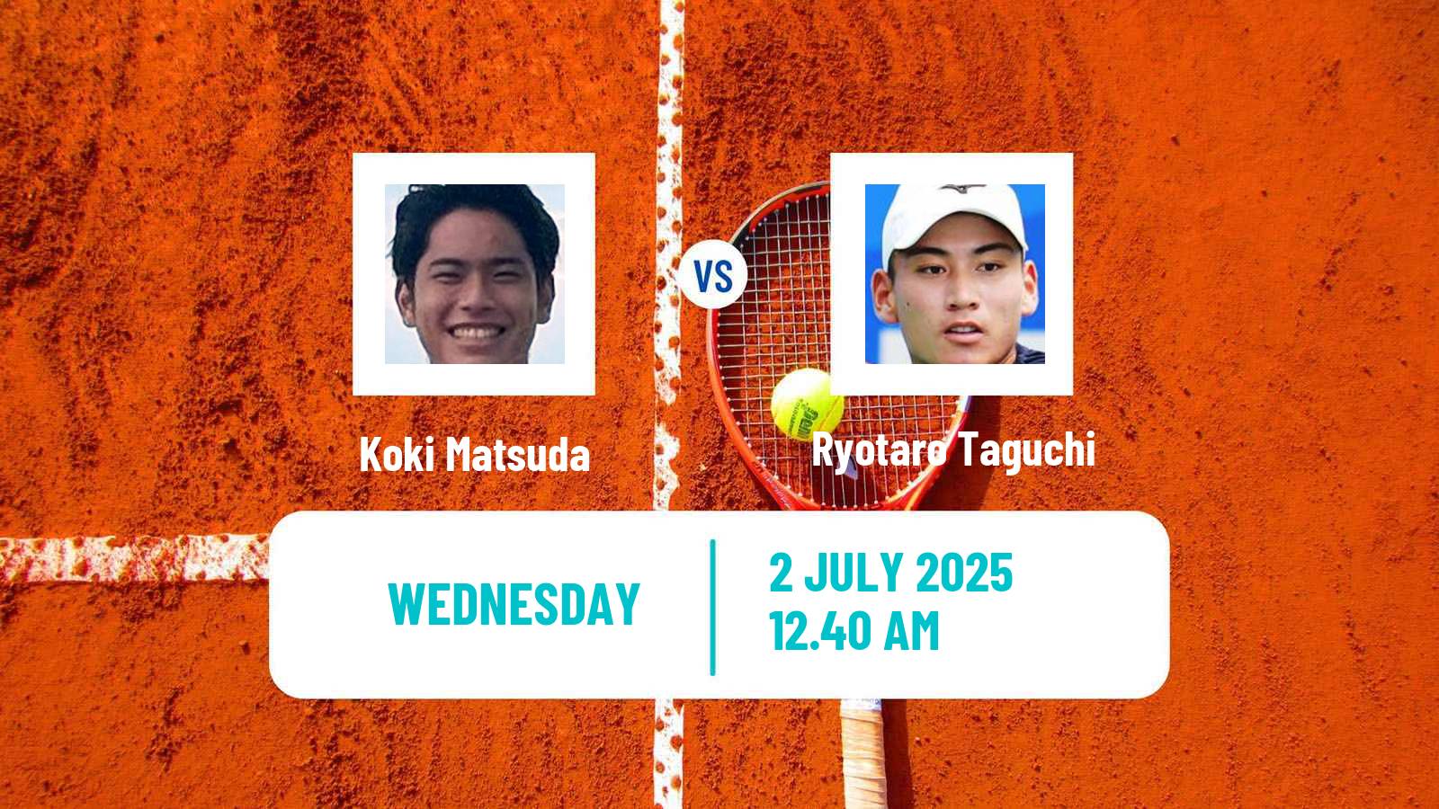 Tennis ITF M15 Maanshan 4 Men Koki Matsuda - Ryotaro Taguchi
