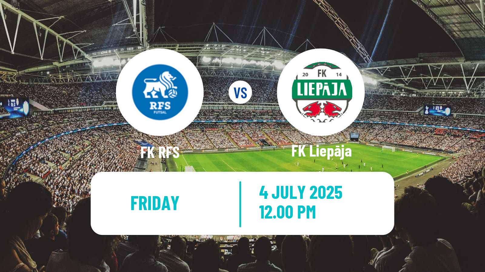 Soccer Latvian Virsliga RFS - Liepāja