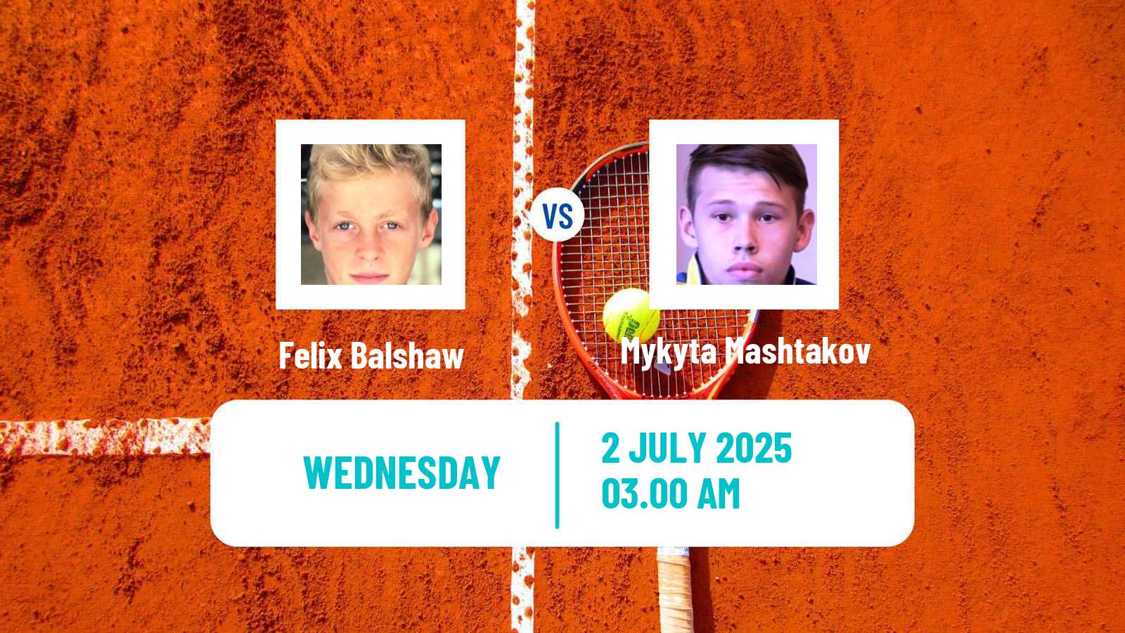 Tennis ITF M15 Store Men Felix Balshaw - Mykyta Mashtakov