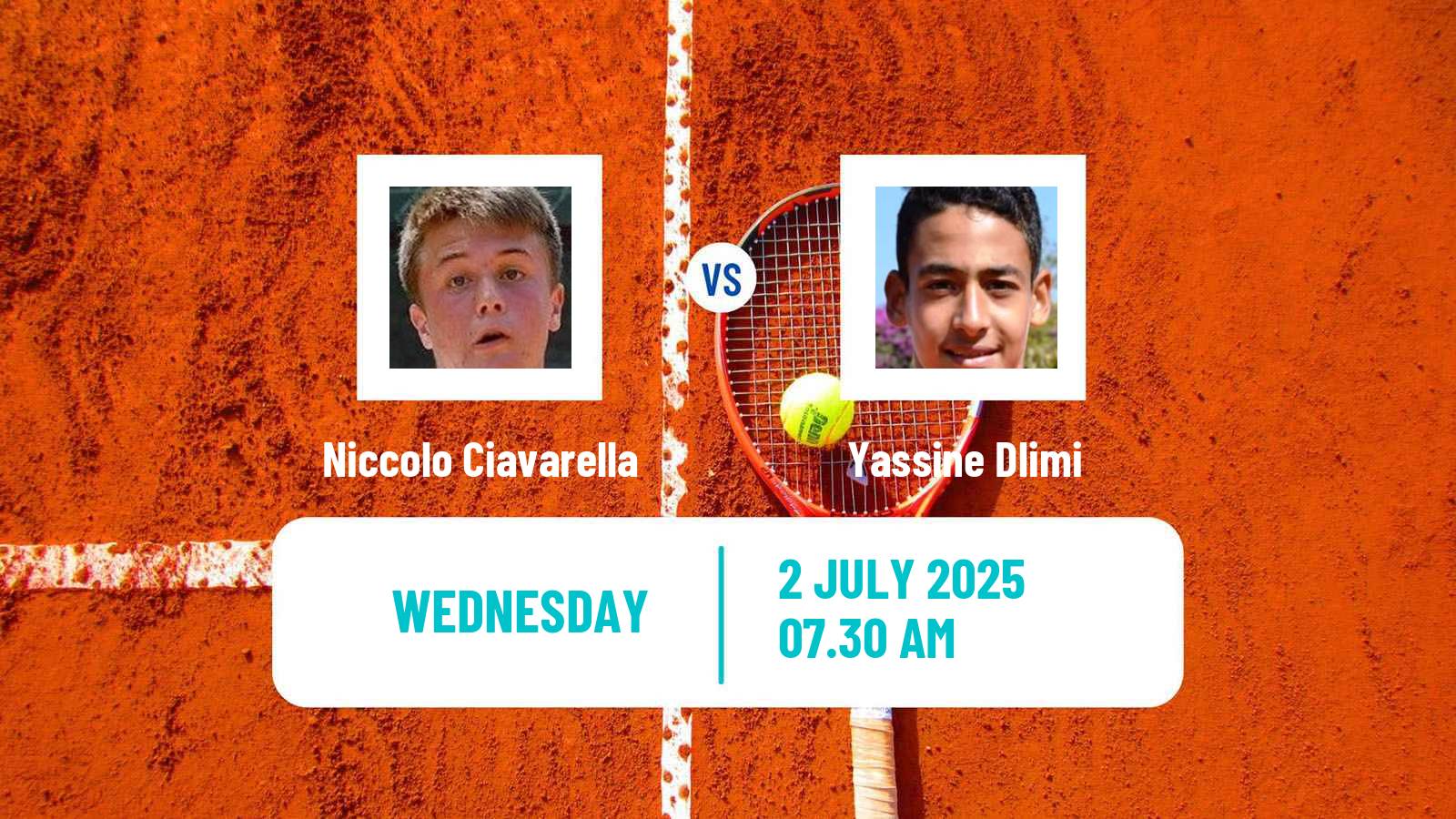 Tennis ITF M15 Tanger Men Niccolo Ciavarella - Yassine Dlimi
