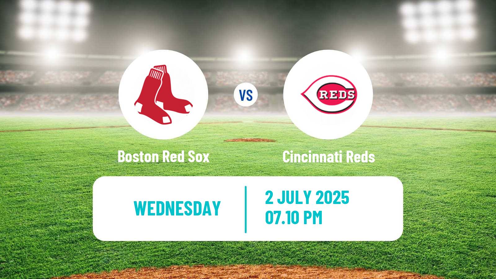 Baseball MLB Boston Red Sox - Cincinnati Reds