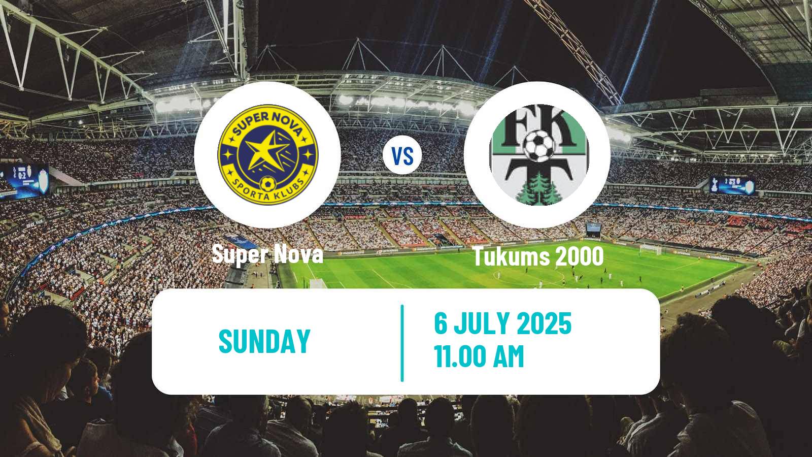 Soccer Latvian Virsliga Super Nova - Tukums 2000