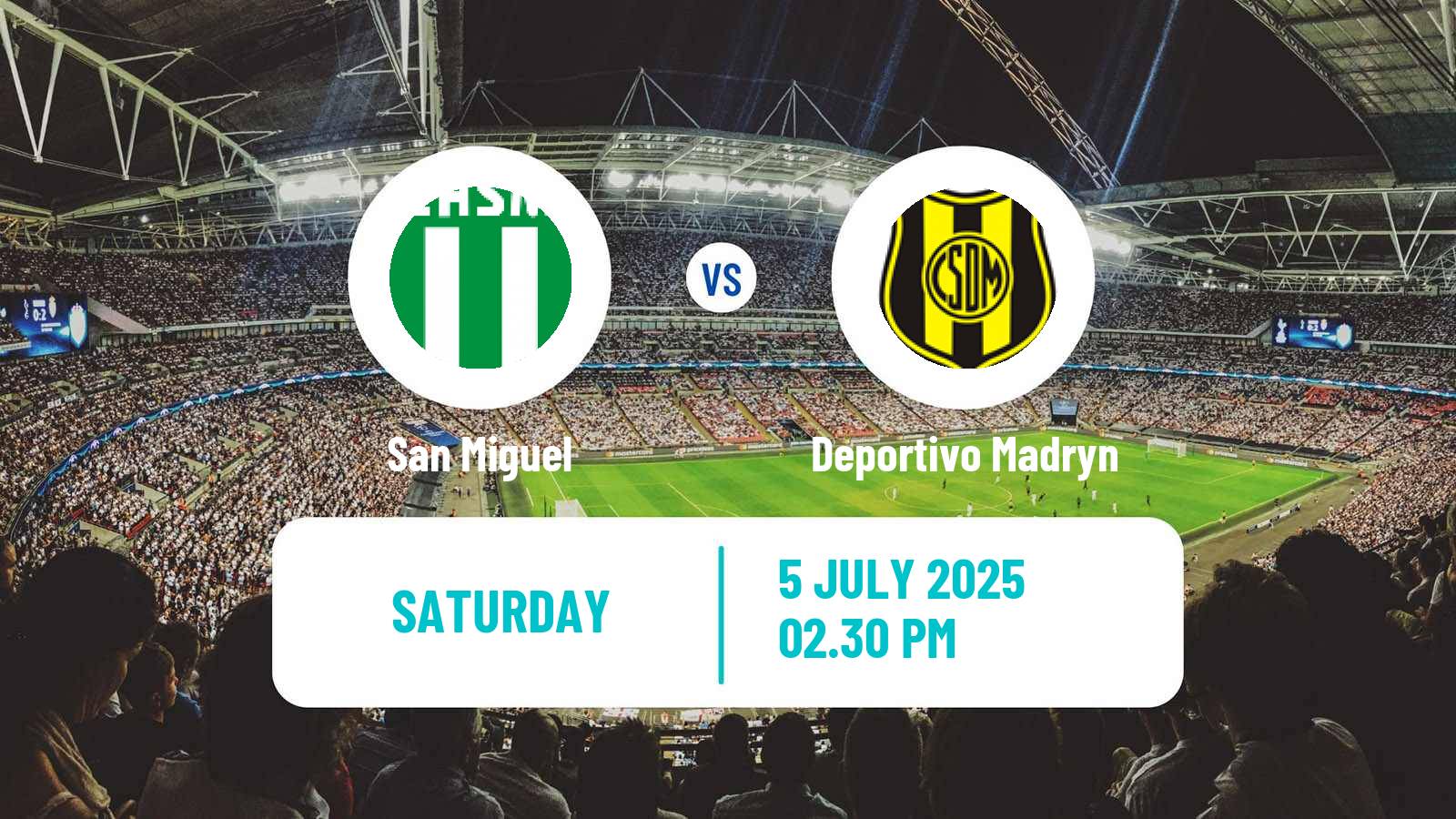 Soccer Argentinian Primera Nacional San Miguel - Deportivo Madryn