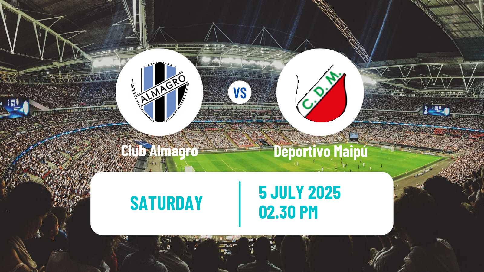 Soccer Argentinian Primera Nacional Club Almagro - Deportivo Maipú