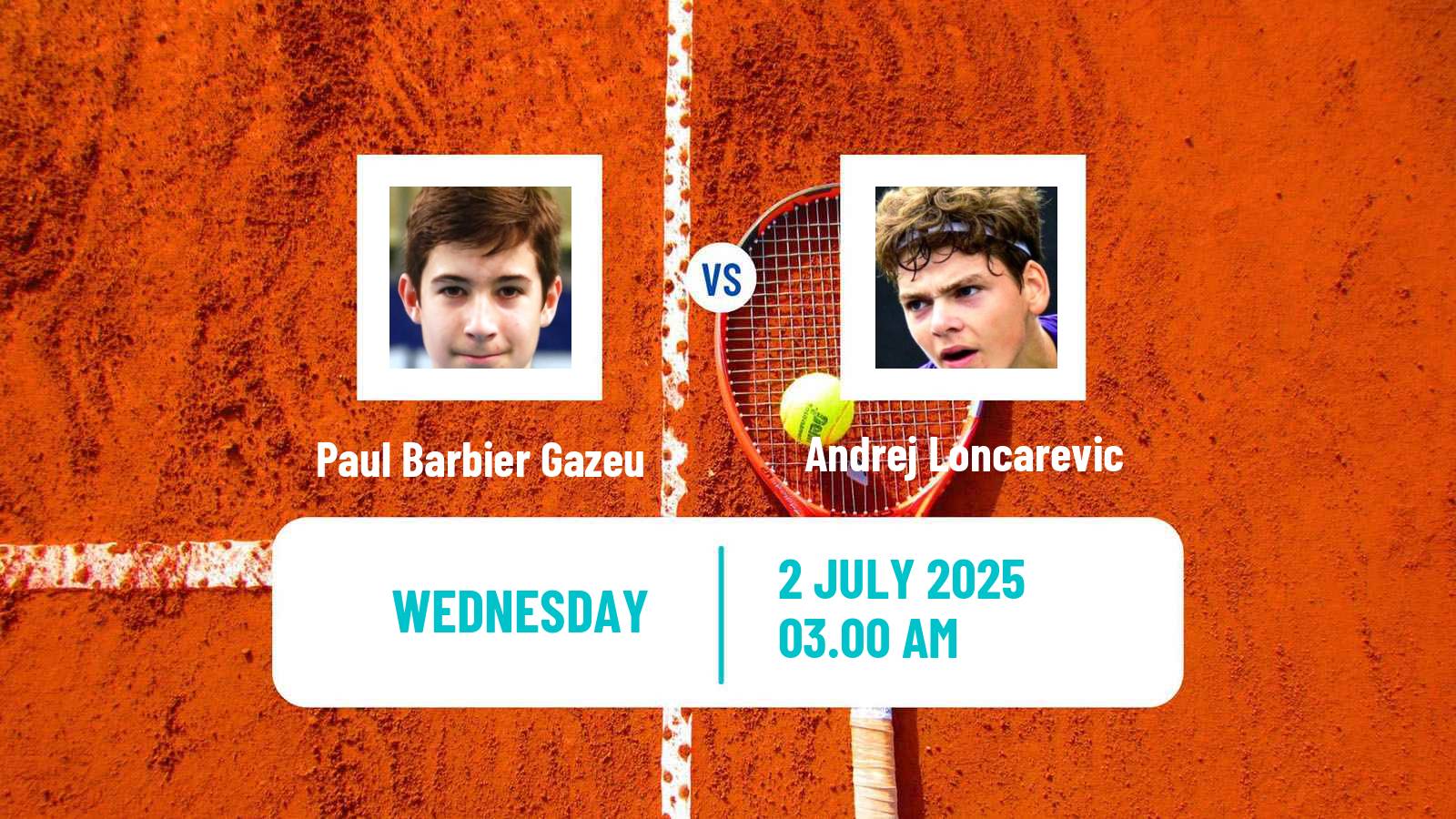 Tennis ITF M15 Kursumlijska Banja 9 Men Paul Barbier Gazeu - Andrej Loncarevic