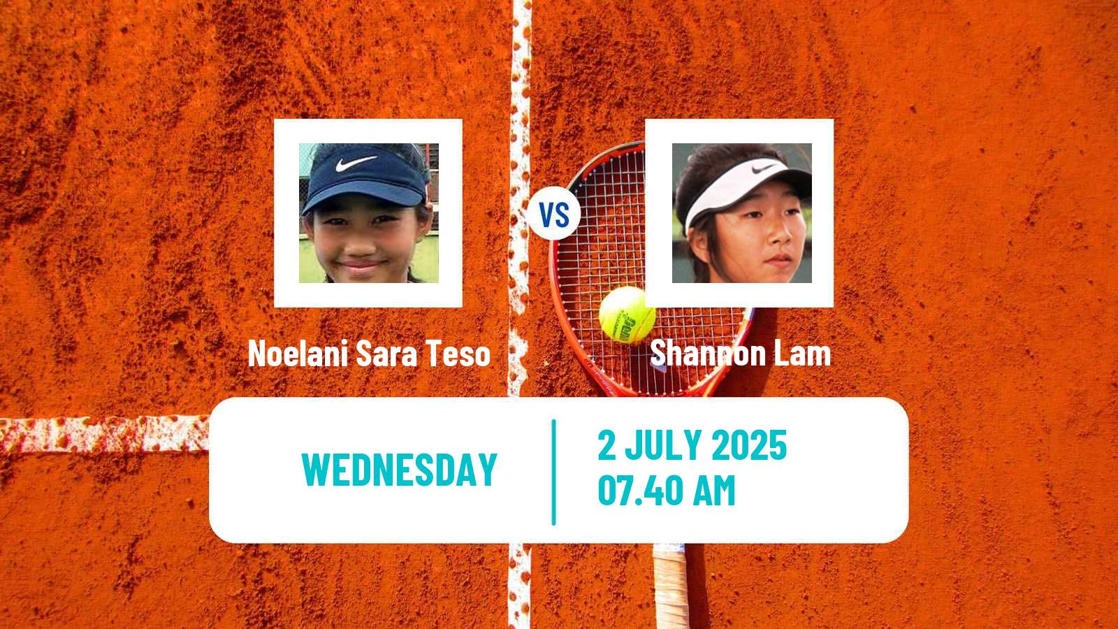 Tennis ITF W15 Monastir 26 Women Noelani Sara Teso - Shannon Lam