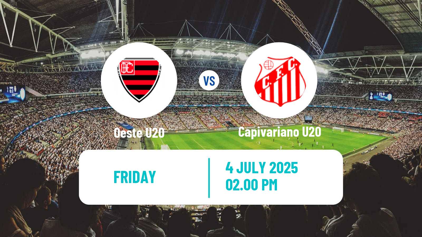 Soccer Brazilian Paulista U20 Oeste U20 - Capivariano U20