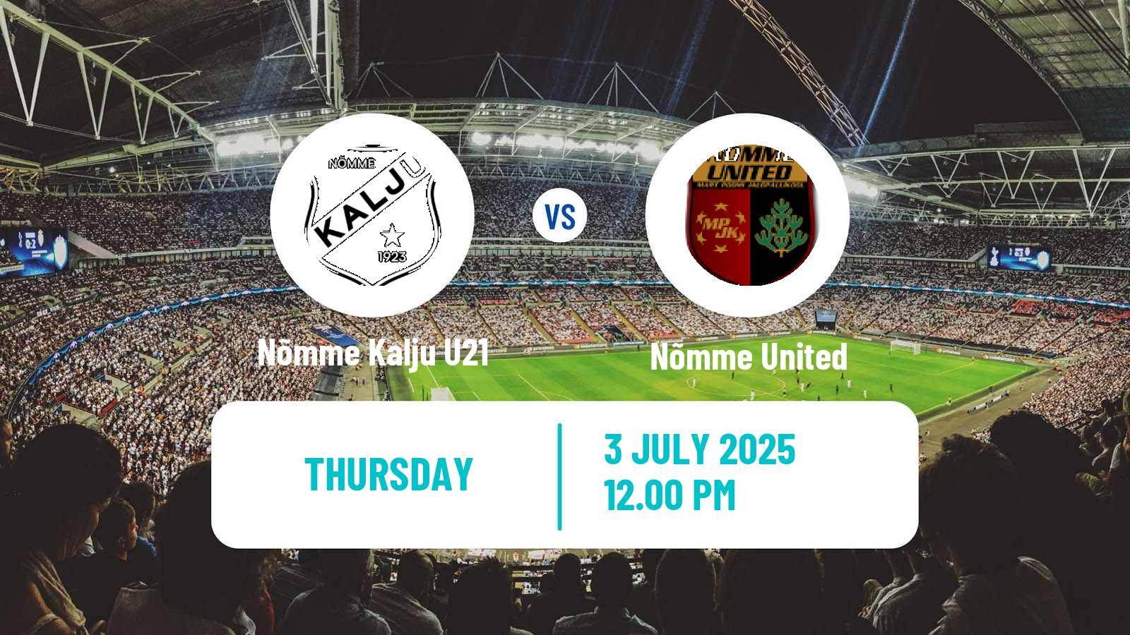 Soccer Estonian Esiliiga Nõmme Kalju U21 - Nõmme United