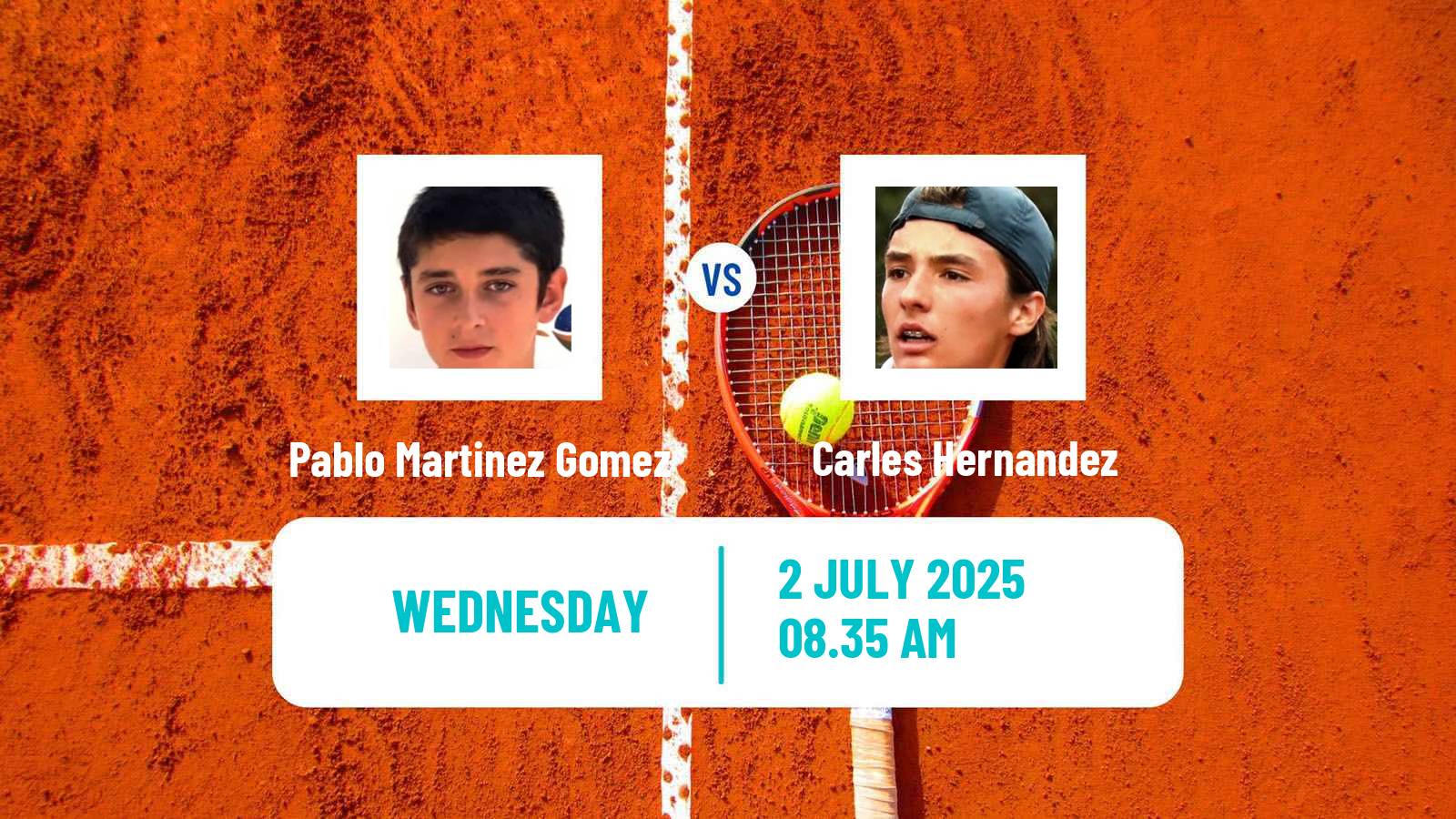 Tennis ITF M15 Monastir 26 Men Pablo Martinez Gomez - Carles Hernandez