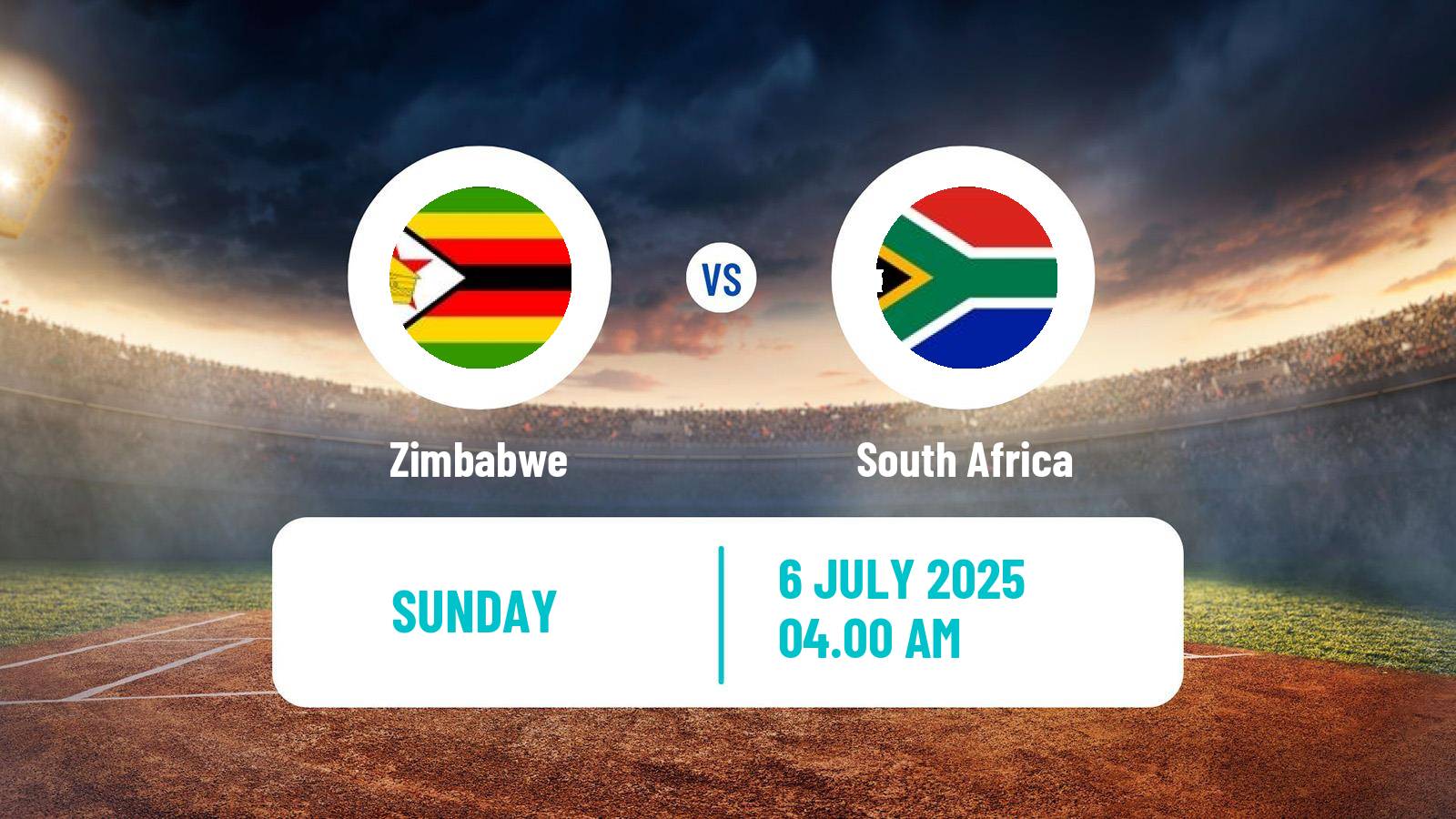 Cricket Test Series Zimbabwe - South Africa