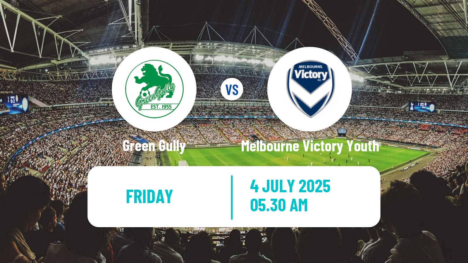 Soccer Australian NPL Victoria Green Gully - Melbourne Victory Youth