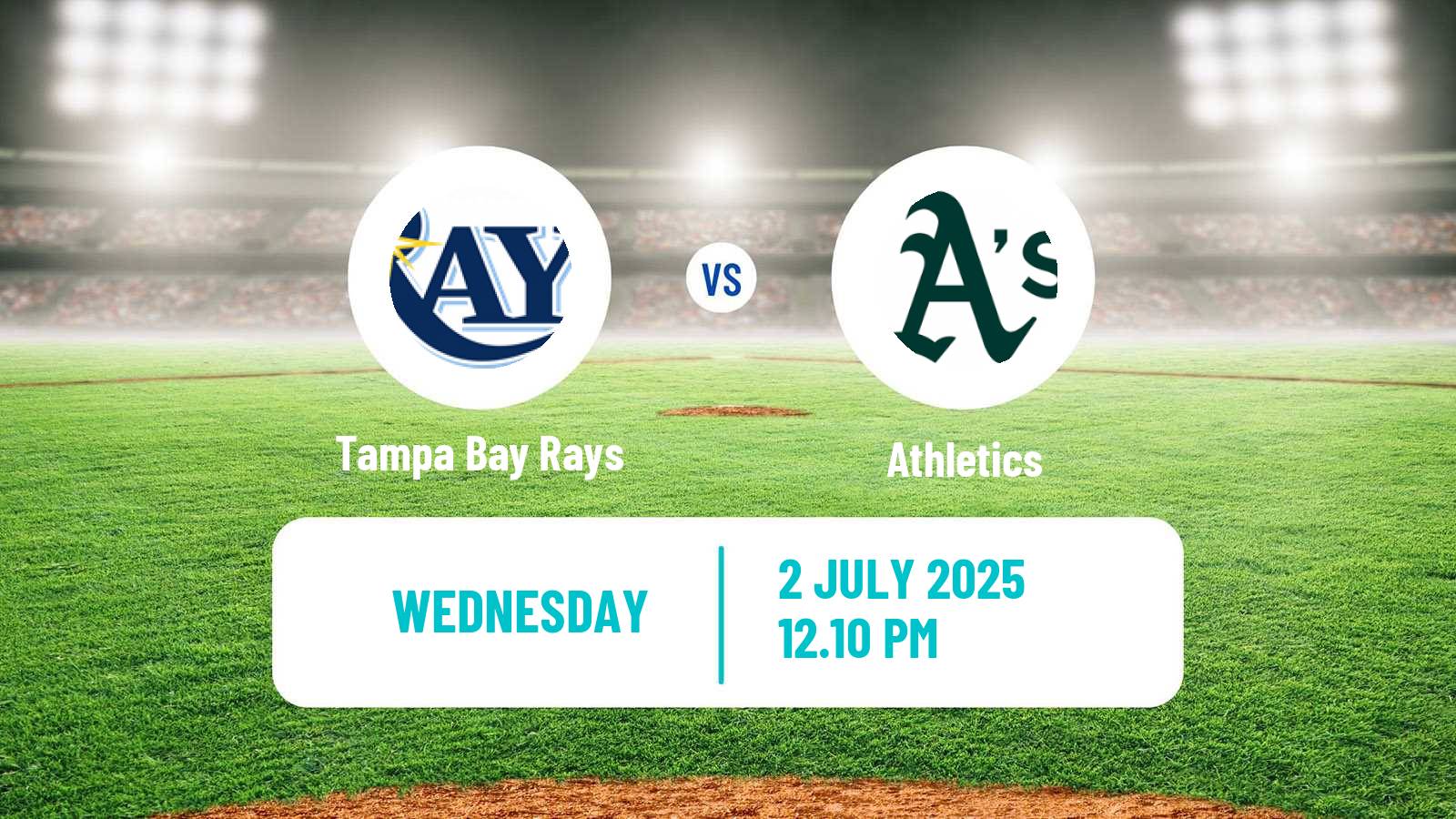 Baseball MLB Tampa Bay Rays - Athletics