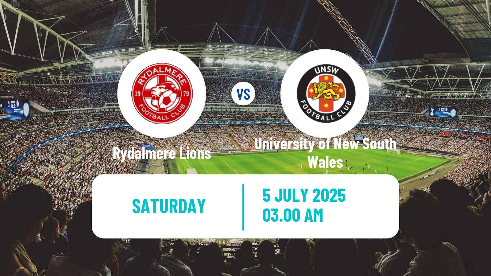 Football Australian NSW League One Rydalmere Lions - University of New South Wales