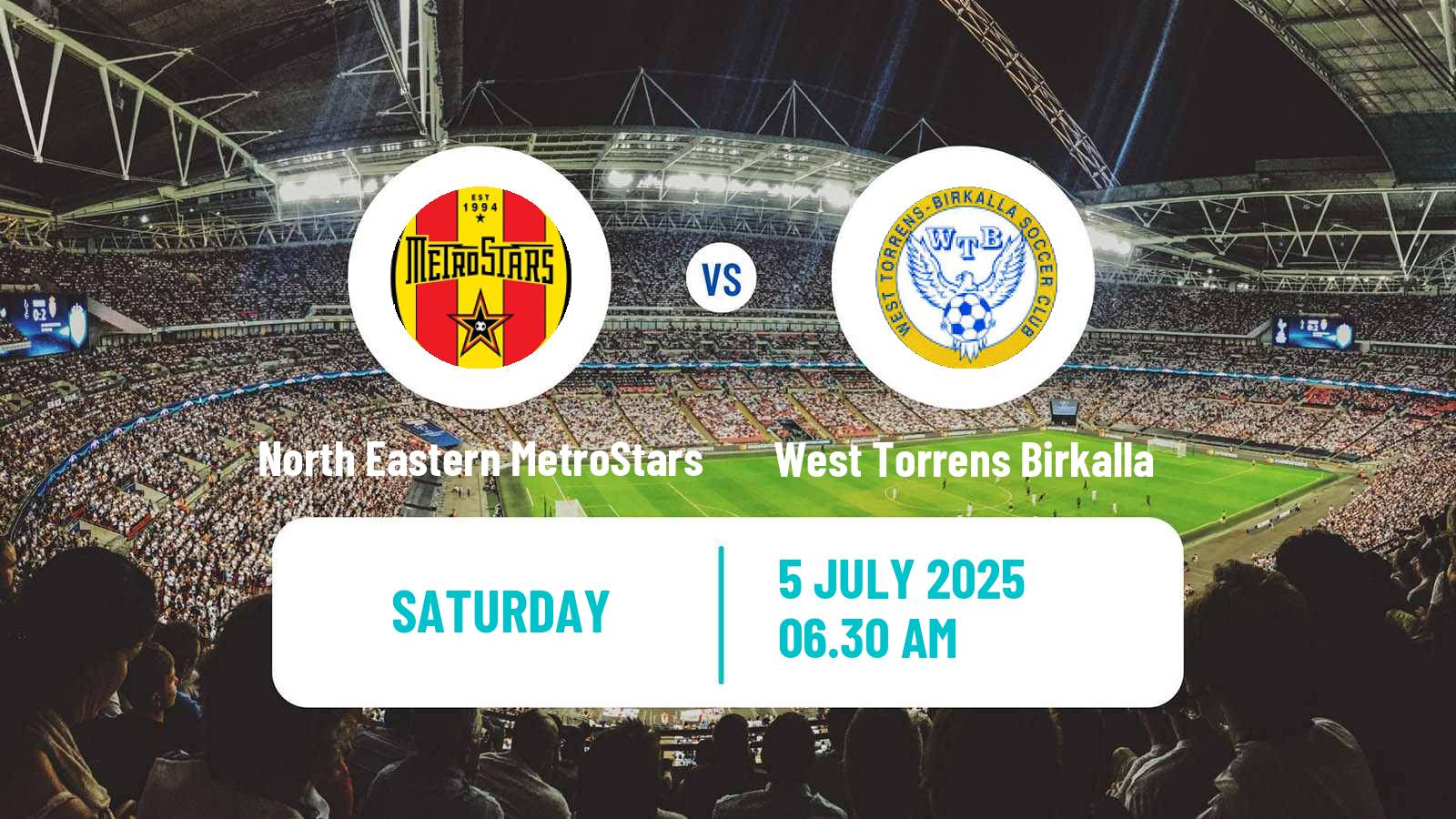 Soccer Australian NPL South Australian North Eastern MetroStars - West Torrens Birkalla