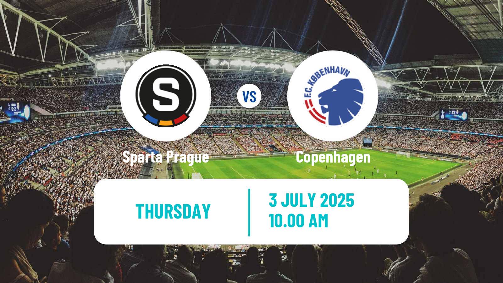 Soccer Club Friendly Sparta Prague - Copenhagen